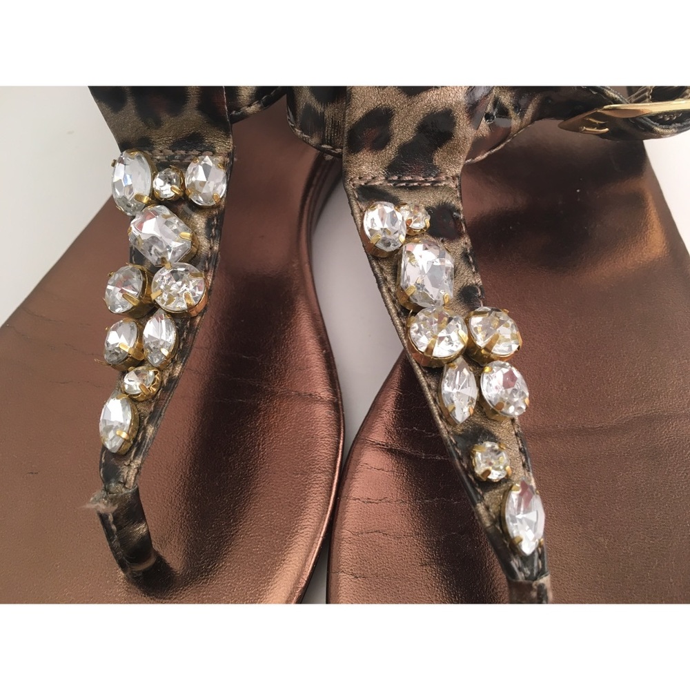 Guess Leopard & Jeweled Sandals ✨✨ - Picture 5 of 7